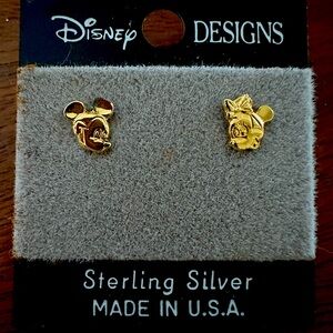 Mickey and Minnie Mouse Sterling Silver earrings